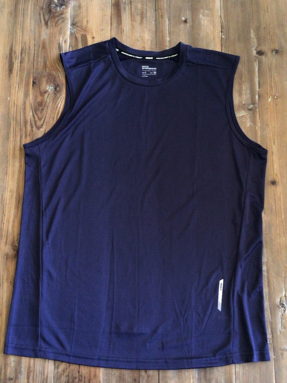 Lefties Men's Sleeveless Performance Sportswear Top Navy Large